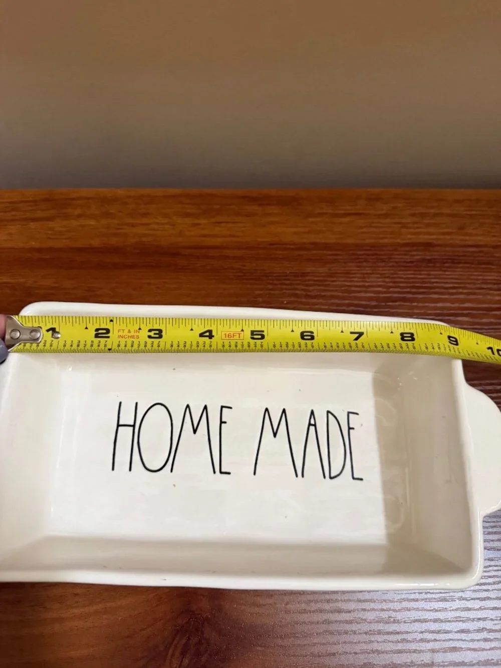 Rae Dunn Loaf Pan With 
